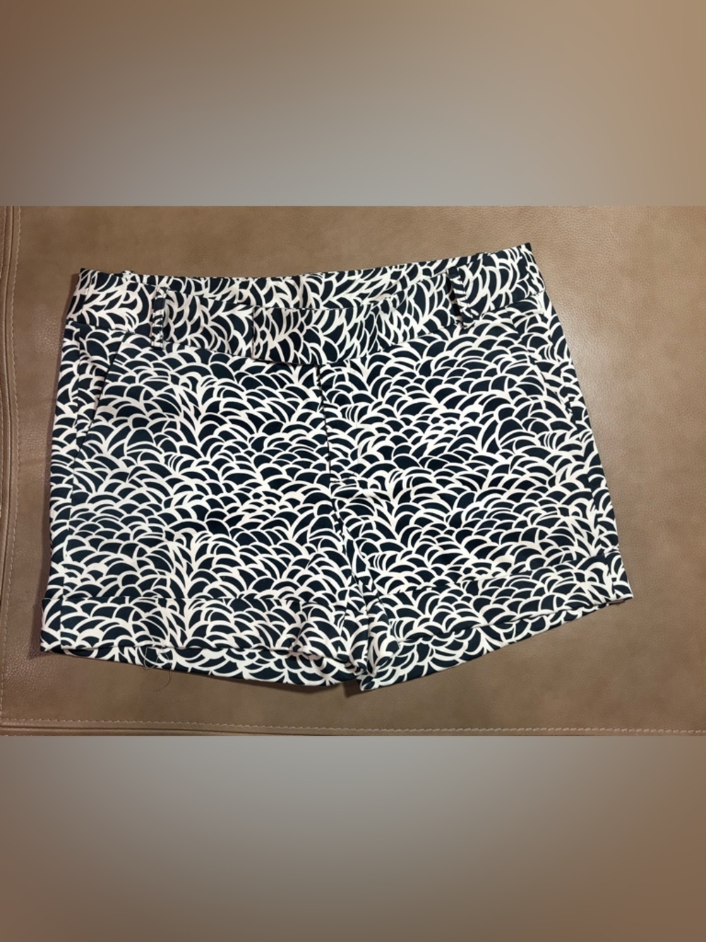 Mixit black and White Patterned Women’s 4 inch inseam dress Shorts